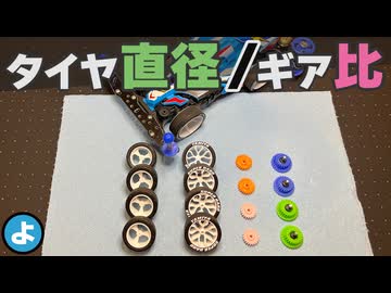 【ミニ四駆】最速セッティングの方程式！「タイヤ径÷ギア比」で導き出すJCJC攻略