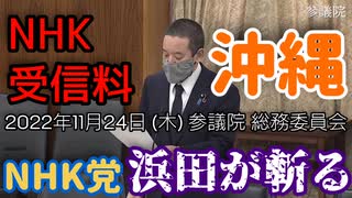 【浜田が斬る】沖縄の受信料(総務委員会編)【国会審議切り抜き】