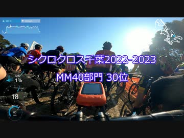 シクロクロス千葉2023 MM40 30位