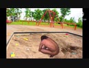 ひとりで遊びすぎて地縛霊と砂遊びする拓也さん