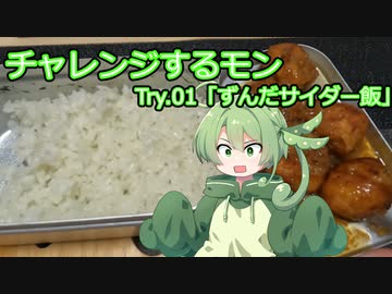 チャレンジするモン　Try.01「ずんだサイダー飯」