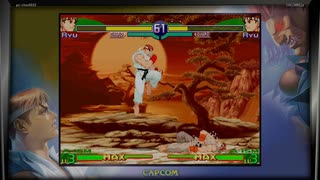 ストリートファイターZERO3　プレイ動画　隆VS隆(自分)