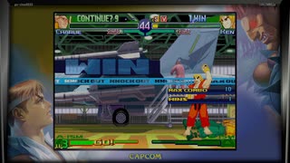 ストリートファイターZERO3　プレイ動画　ナッシュVS拳(自分)