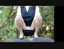 制服OLのしゃがみパンチラ