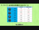 【アークナイツ】必要素材数-2023/01/13