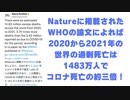 Natureに掲載されたWHOの論文によれば、2020年から2021年の世界の過剰死亡は1483万人でコロナ死亡の約三倍！    2023年1月15日