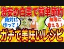 【2ch有益スレ】旬で安い白菜を使った絶品節約レシピ教えてｗｗｗ【ゆっくり解説】
