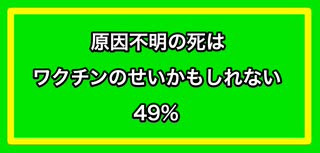 【全米調査】原因不明の死はワクチンのせいかもしれない 49%【ラスムセン・リポート】YouTubeにはアップしない動画その1