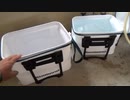 釣り道具：バッカン のおりを取る。お湯を使う。