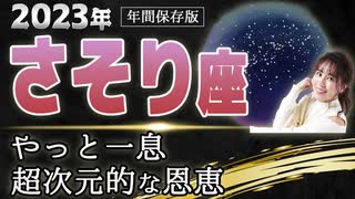 【2023 さそり座】2023年の蠍座の運勢　やっと一息　超次元的な恩恵