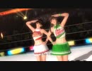 チア部の先輩から熱血指導を受けるレイファンとひとみ（チア）