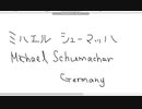 【ペイント】マウス手書き文字　その10　ミハエル・シューマッハ