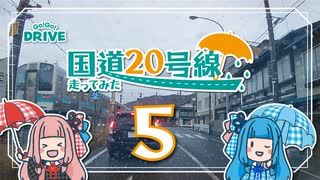 【車載動画】国道20号線を走ってみた【#05：道の駅 はくしゅう から 20号線の終点まで】