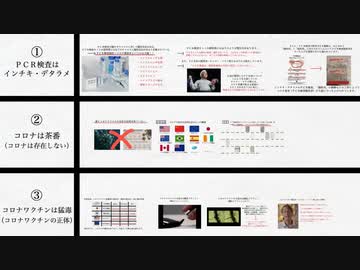 【５分で分かる、コロナ茶番!!】①PCR検査はインチキ、②コロナウイルスは存在しない、③コロナワクチンは猛毒