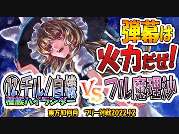 【東方如何月】「⑫チルノ自機 種族ハイランダー」VS「フル魔理沙」【対戦】