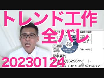 読売「国葬反対って4219回もツイートした奴おったわ、あと1000回以上が10人」パヨのネット工作の手口を全公開／TBS女性社員を覚醒剤使用で逮捕、この人は多分氷山の一角 20230124