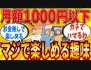 【2ch有益スレ】毎月1000円以下でマジで楽しめる趣味教えてｗｗｗ【ゆっくり解説】