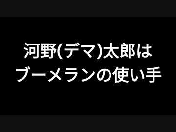 河野(デマ)太郎はブーメランの使い手