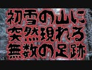 初雪の山に突然現れる無数の足跡(特選怖い話/山に関する怖い話/朗読/水野くろ)