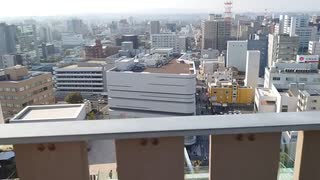 アミュプラザ宮崎のうみ館で、屋上の景色を撮る動画