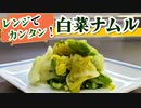 【簡単レシピ】レンジにかけて和えるだけの『白菜ナムル』の作り方