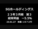 SGホールディングス 決算短信23_3