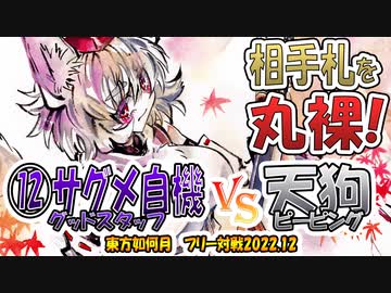 【東方如何月】「⑫サグメ自機 グッドスタッフ」VS「天狗ピーピング」【対戦】