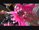 ピンクと黄の花の衣装  サンバ 神戸 ② dance motion  beautiful costume of Samba