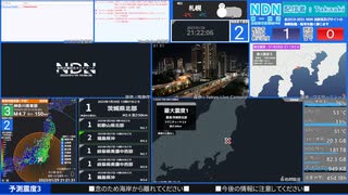 【緊急地震速報（予報）】神奈川県西部　最大震度3