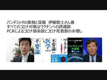 パンデミックの真相と深層　伊藤聡士さん著　すべてのコロナ対策はワクチンへの誘導路　PCRによるコロナ感染数とコロナ死者数の水増し
