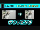【AviUtl】クリッピング (エフェクトの使い方)