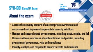 SY0-601 CompTIA Security+ Exam 2022 By CertsWarriors