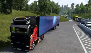 ETS2　長いトレーラー引っ張って配送 10　(Just in time!)