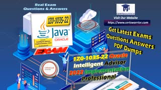 1Z0-1035-22 Oracle Intelligent Advisor 2022 Implementation Professional