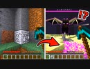 掘るとランダムにテレポートしてしまう世界でサバイバル【マインクラフト】
