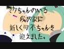 ミクちゃんのいる我が家に新しく可不ちゃんを迎えました。