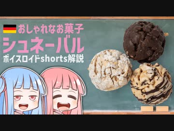 シュネーバル(おしゃれなお菓子ドイツ編)【ボイスロイドショート解説/紹介】
