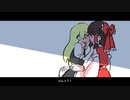 【東方手書き】トゥインクル・キス【レイマリ】