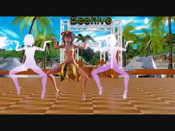 【Ray-mmd】めぐみんが用ヤシの木ステージでキタキタ踊り