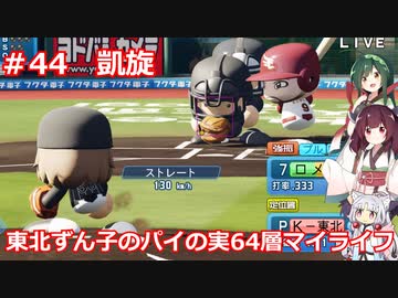 【パワプロ2020】東北ずん子のパイの実64層マイライフ part44【VOICEROID実況】
