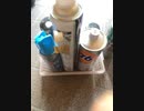 スプレー缶をカゴにまとめた　DAISO