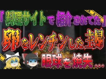 【ゆっくり解説】掲載レシピを信じたイギリス人主婦…電子レンジでゆで卵の調理をして眼球を焼失