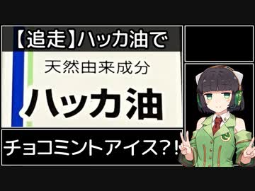 【追走】チョコアイスにハッカ油かけたらチョコミントアイスになる説