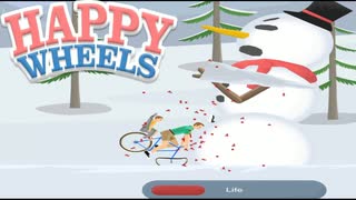 実況ど素人がゆく 超大作に予想外の所で苦戦する【HAPPY WHEELS/ハッピーホイールズ】