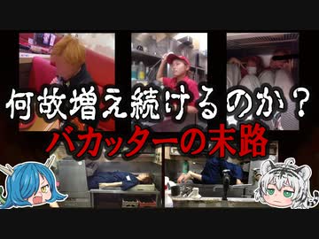 【何故増え続けるのか？】業界に激震！ 炎上したバイトテロ・バカッターの悲惨な末路【ゆっくり解説】