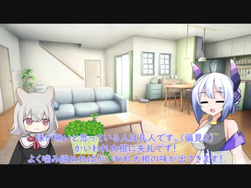 セブンちゃんが小夜ちゃんにかいわれ大根を布教するだけの動画【VOICEVOX劇場】