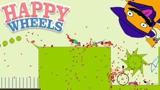 バカゲーのクセして難しすぎるんじゃ【実況ど素人がゆくHAPPY WHEELS/ハッピーホイールズ】