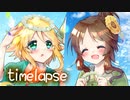 【メイキング】森ガールズのイラスト【タイムラプス】