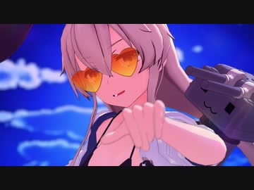【MMD艦これ】水着島風【ヒアソビ】1080p