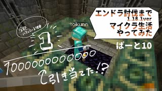 【Minecraft/ぱーと10】天文学的な確率をといが引き当てる…！？【はむすたーほーるでぃんぐす】